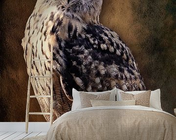 Portrait of an owl by Bert Hooijer