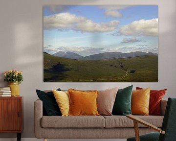 Berge im Glen Coe in Schottland.