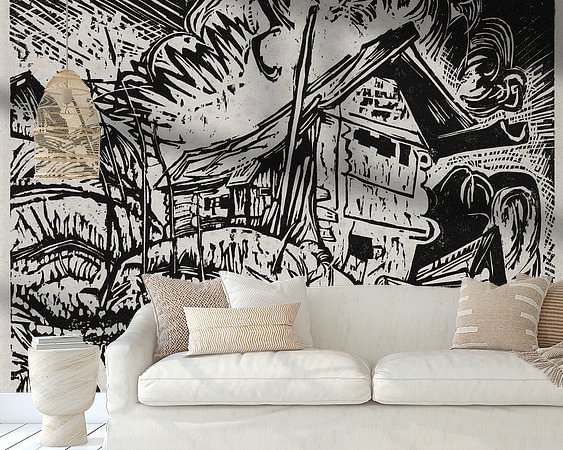 Example of the artwork in a room