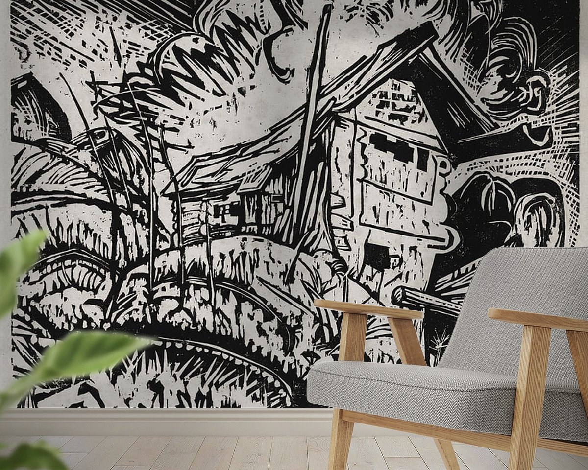 Example of the artwork in a room