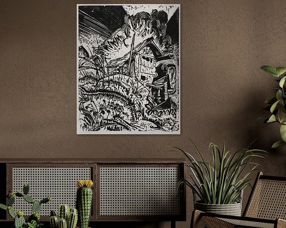 Example of the artwork in a room