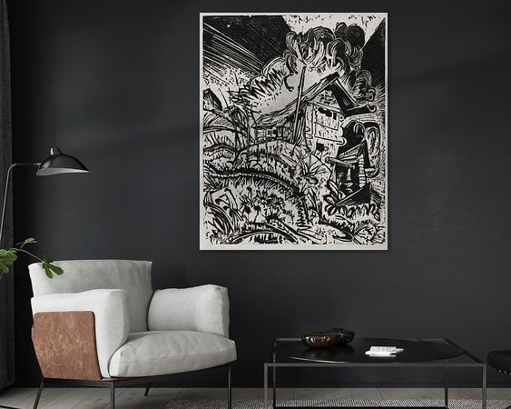 Example of the artwork in a room