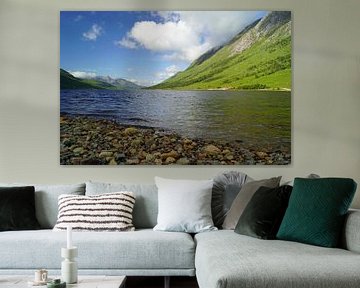 Farbenfrohes Glen Etive in Schottland.