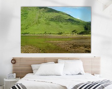 Kleurrijke Glen Etive in Schotland.