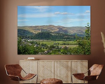 Uitzicht over de stad Stirling in Schotland. van Babetts Bildergalerie