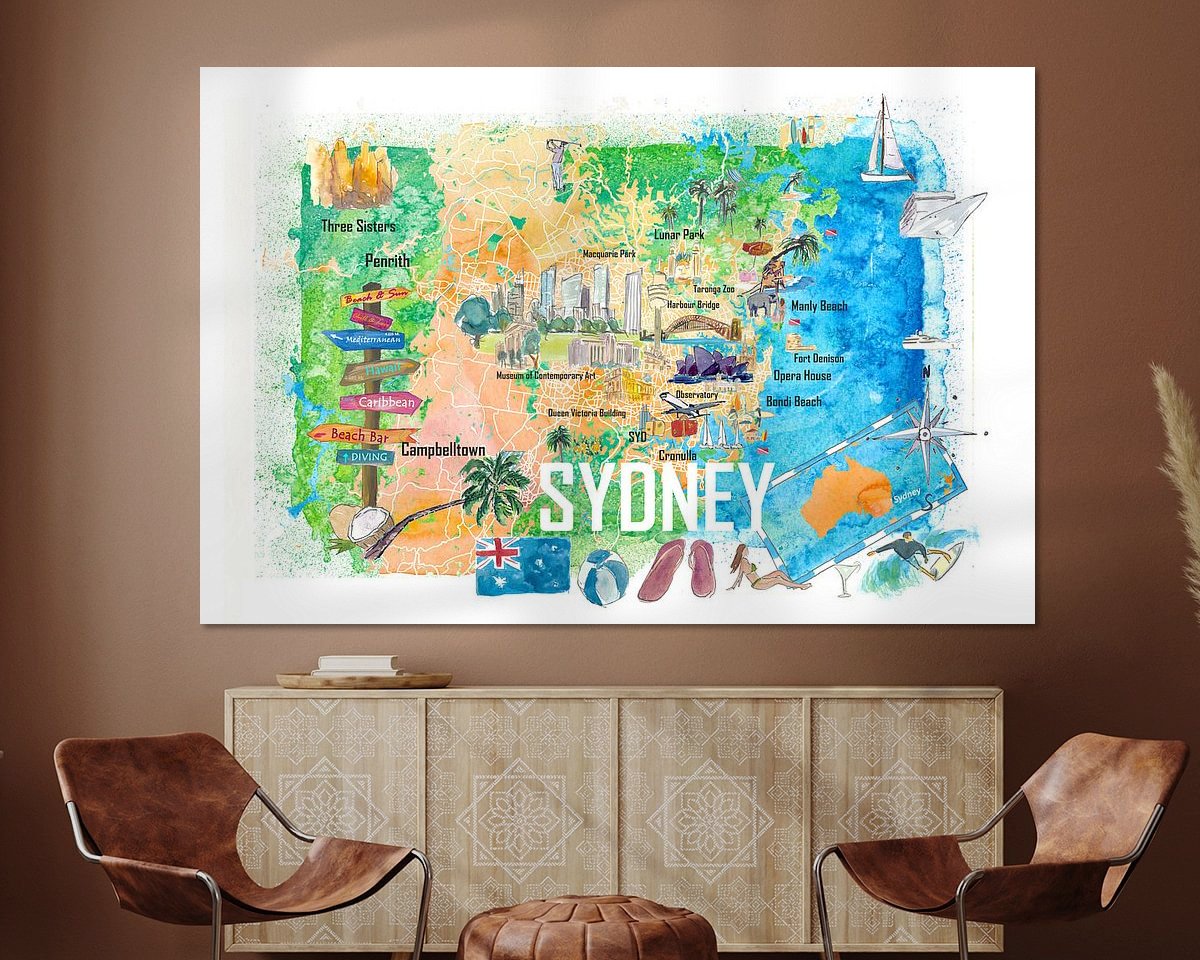 Example of the artwork in a room