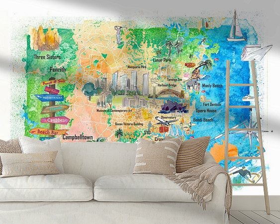 Example of the artwork in a room