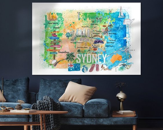 Example of the artwork in a room