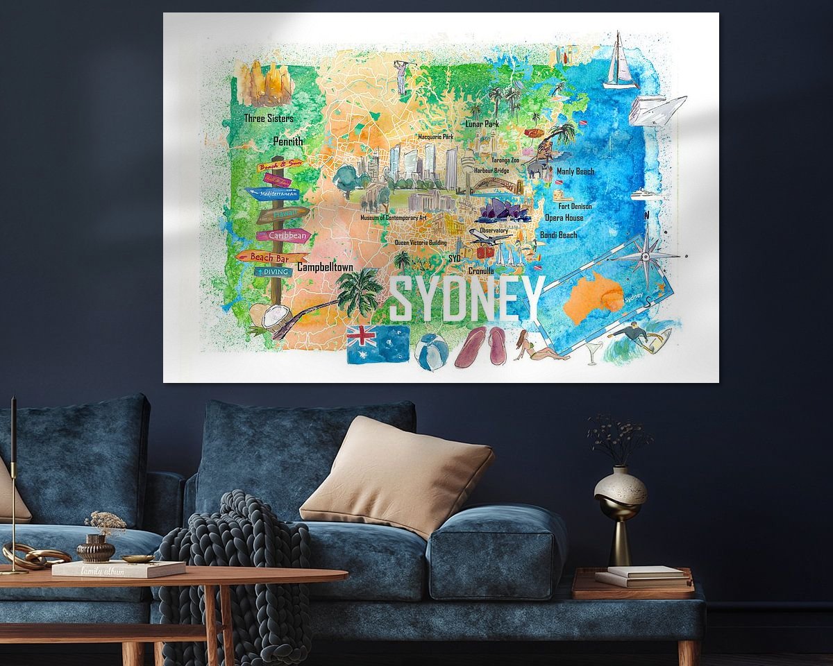Example of the artwork in a room