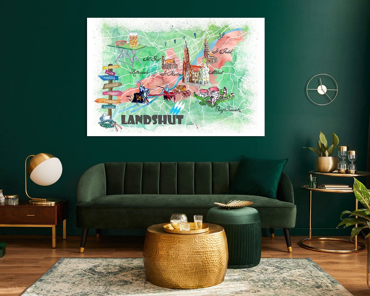 Example of the artwork in a room