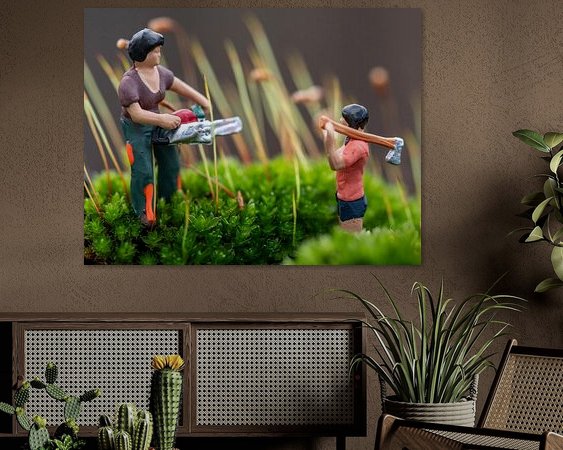 Example of the artwork in a room
