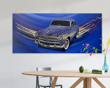 Volvo Amazon Art Car Poster in special blue by aRi F. von aRi F. Huber
