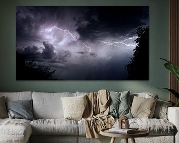 "Gewitter aus meinem Dachzimmer von Luuk Van Der Naalt