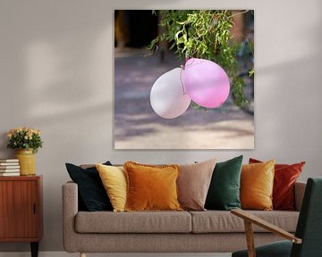 Luftballons als Dekoration bei einer Party
