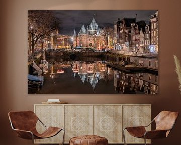 Nachtelijk Amsterdam van RONALD JANSEN