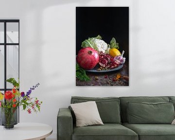 Stilleven met groenten en fruit l Food fotografie