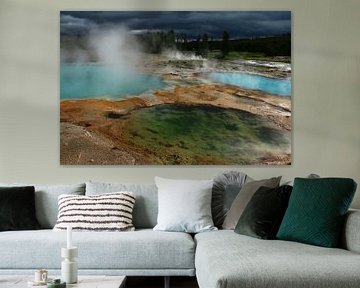 Die Farben von den heißen Quellen des Yellowstone Parks sur Christiane Schulze