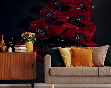 The Ferrari Big 5 - Line up by Gijs Spierings by Gijs Spierings