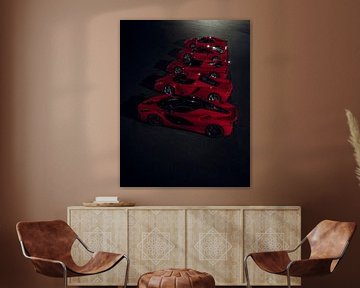 The Ferrari Big 5 - Line up by Gijs Spierings van Gijs Spierings