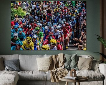 Het peloton van de Tour de France van Hugo Braun