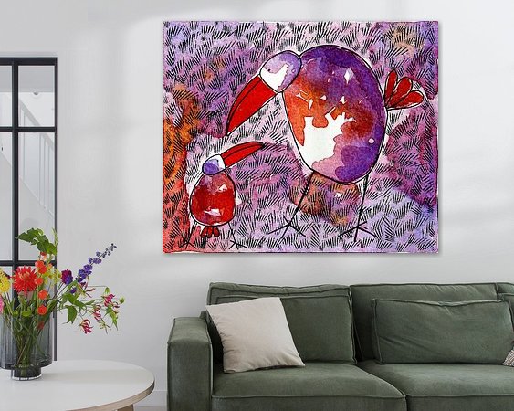 Example of the artwork in a room