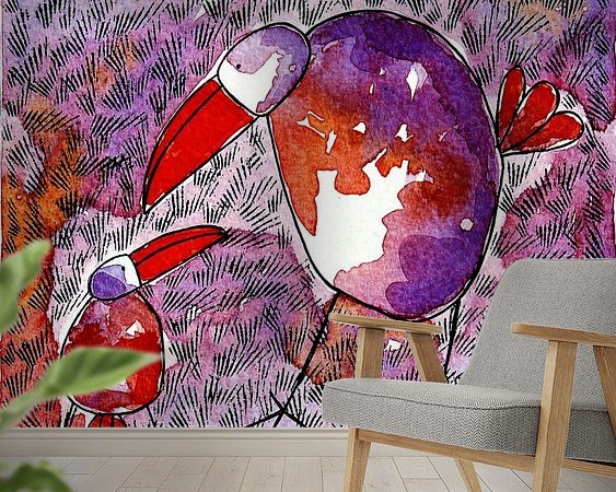 Example of the artwork in a room