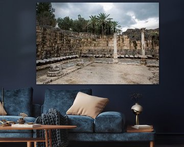 Romeinse ruines in Bet She An in Israel