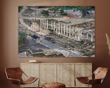 Romeinse ruines in Bet She An in Israel