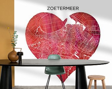 Zoetermeer | Stadskaart als Wandcirkel van WereldkaartenShop