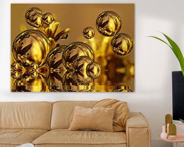 Golden Bubbles van Gabi Siebenhühner