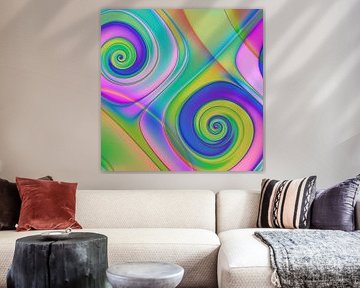 Spirale. Caramel. Popart. Sample 445 von Claudia Gründler