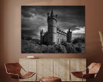 Inveraray Castle - Scotland (Zwart-Wit) van Mart Houtman