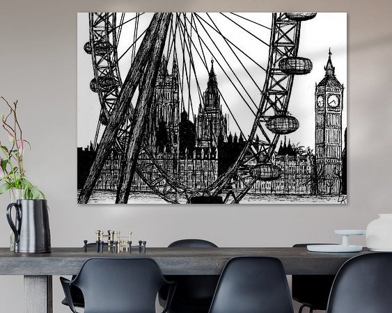 Example of the artwork in a room