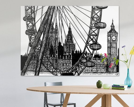 Example of the artwork in a room