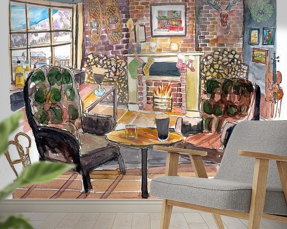 Example of the artwork in a room
