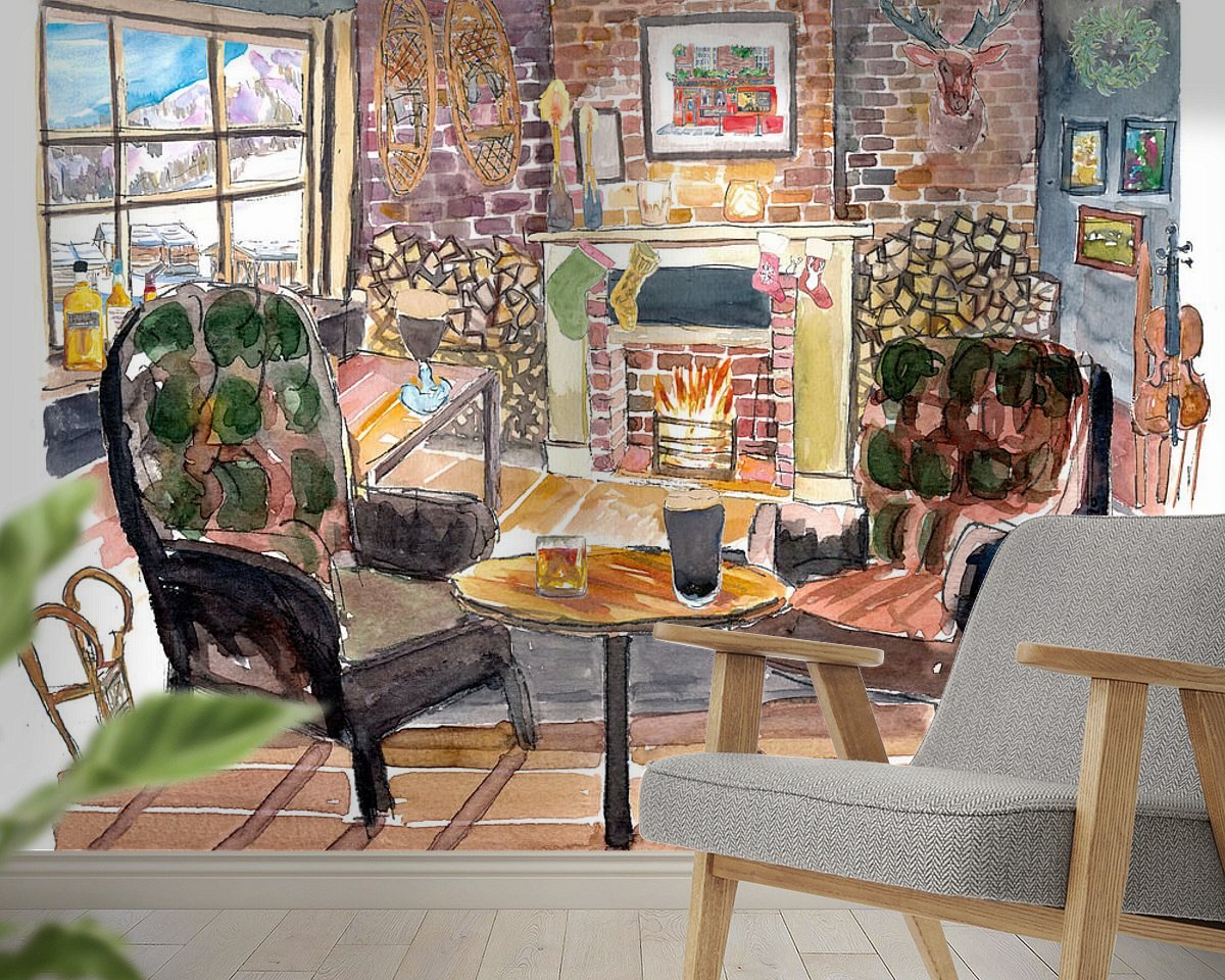 Example of the artwork in a room