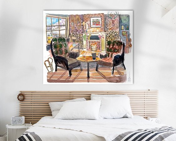 Example of the artwork in a room