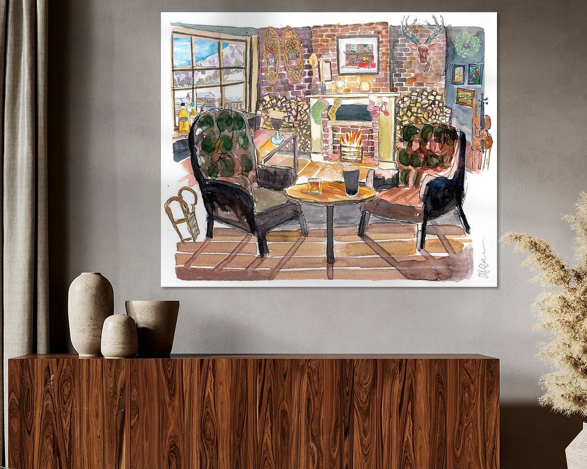 Example of the artwork in a room