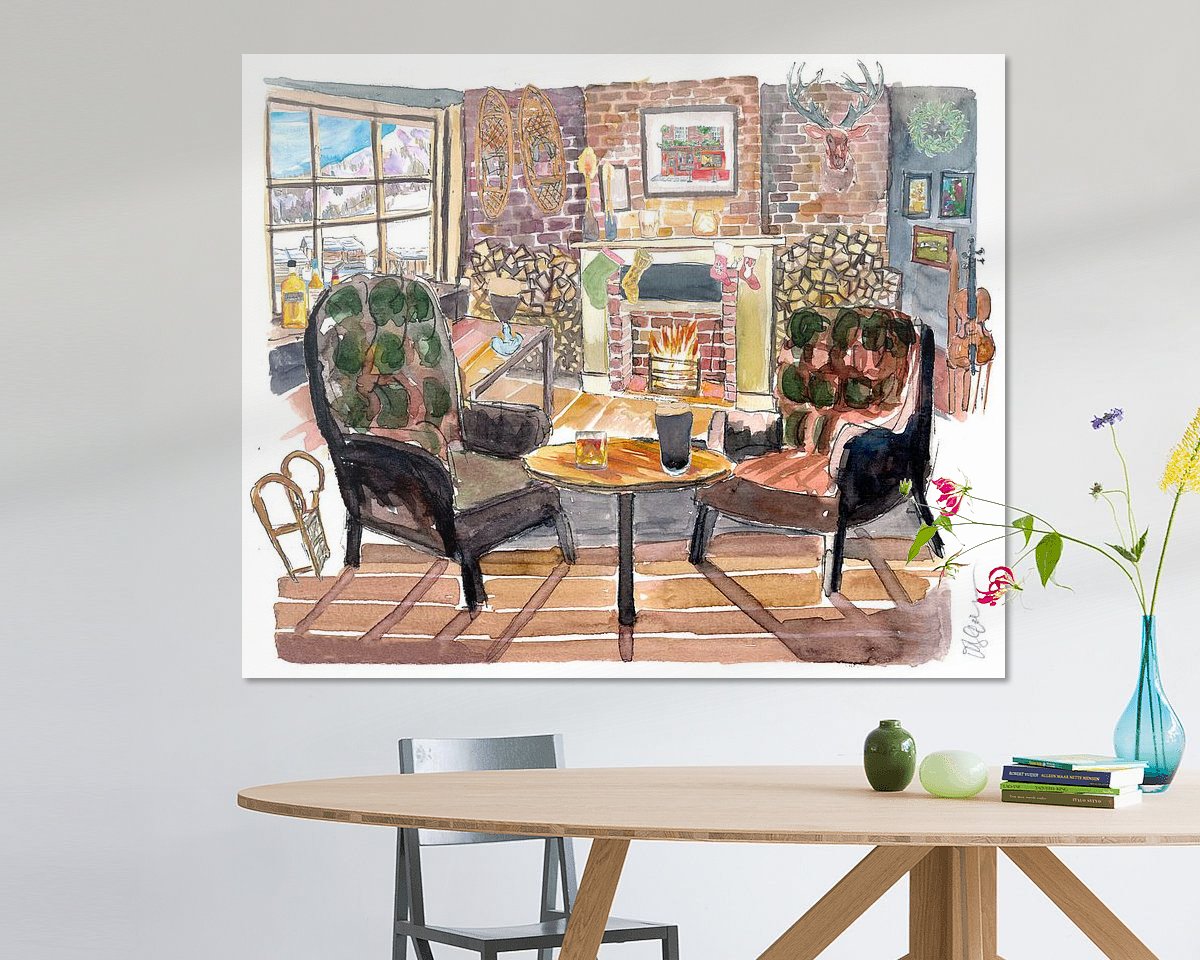 Example of the artwork in a room