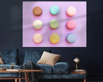 SF 12262554 macaron coloré, biscuits aux amandes sur BeeldigBeeld Food & Lifestyle