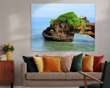 Tanah Lot Water Tempel in Bali van Thomas Zacharias