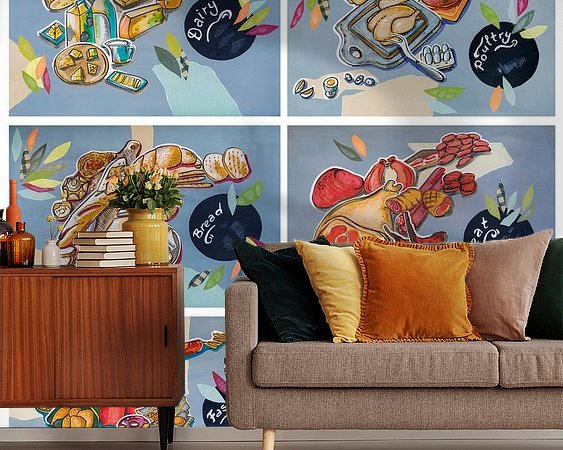 Example of the artwork in a room