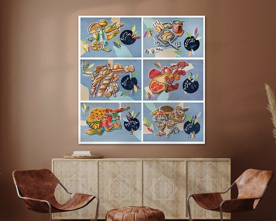 Example of the artwork in a room