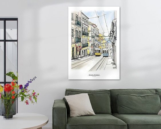 Example of the artwork in a room