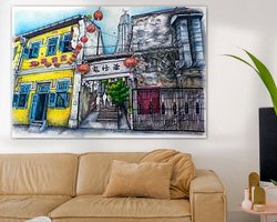 Example of the artwork in a room