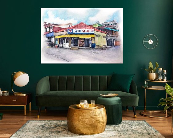 Example of the artwork in a room