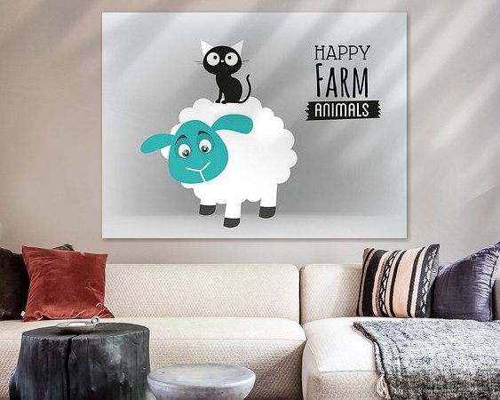 Example of the artwork in a room