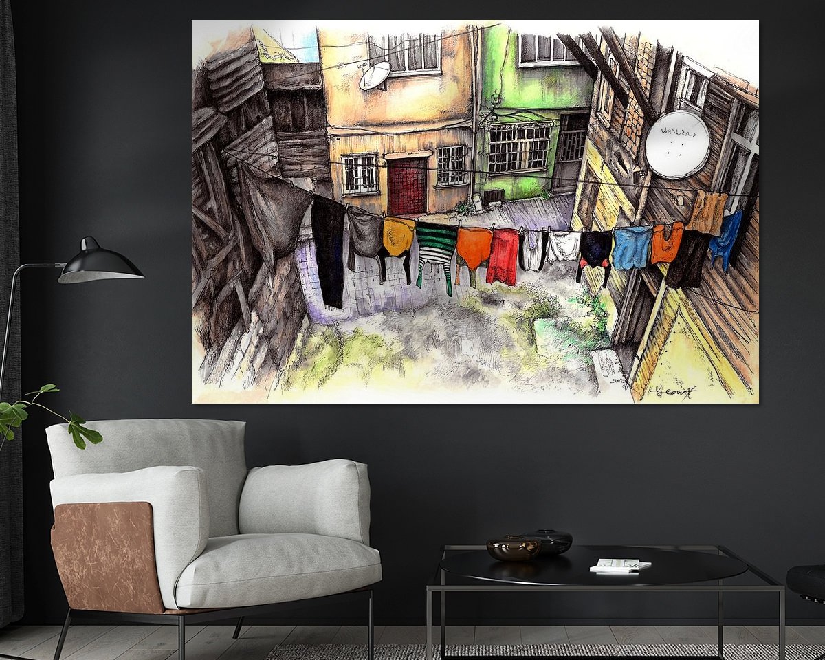 Example of the artwork in a room
