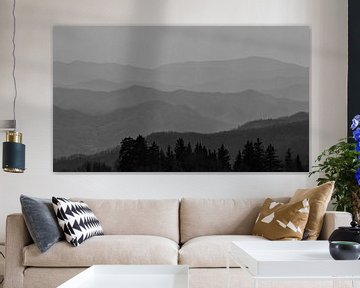 Uitzicht over de Great Smoky Mountains vanaf Clingmans Dome van Dirk Jan Kralt