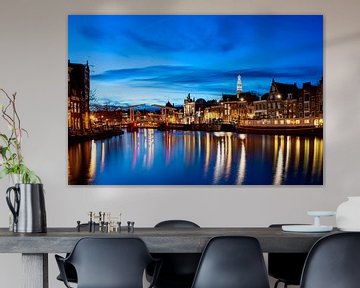 Blue hour above the Spaarne by Arjen Schippers